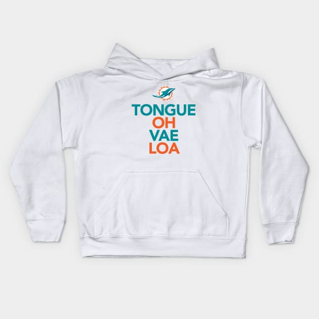 TONGUE OH VAE LOA Kids Hoodie by BinarySunset